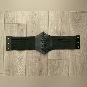 Lace up Snap Button Corset Belt